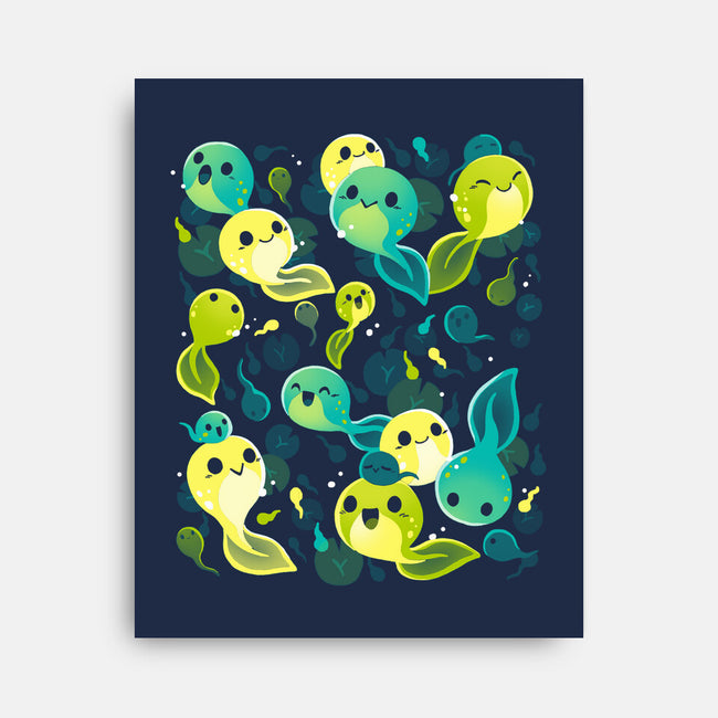 Tadpole Family-None-Stretched-Canvas-Vallina84