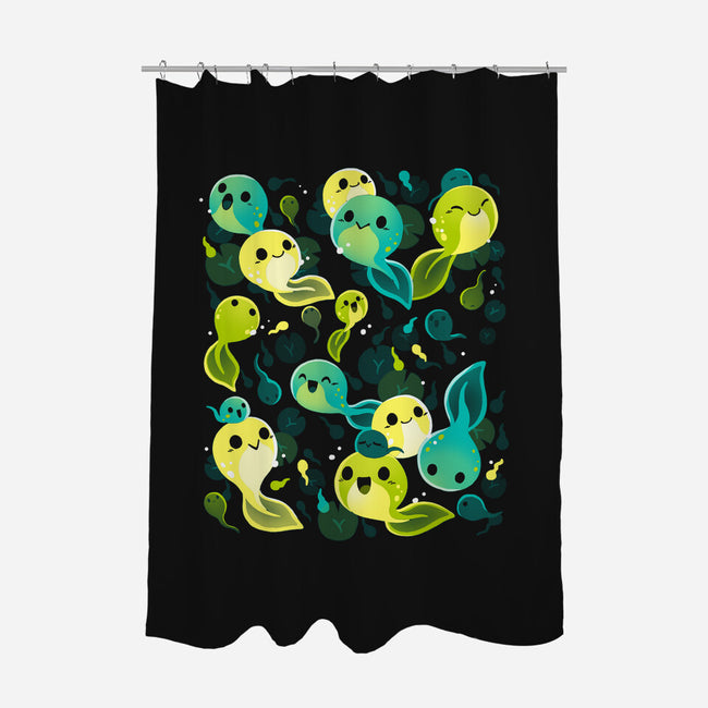 Tadpole Family-None-Polyester-Shower Curtain-Vallina84