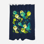 Tadpole Family-None-Polyester-Shower Curtain-Vallina84