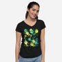 Tadpole Family-Womens-V-Neck-Tee-Vallina84