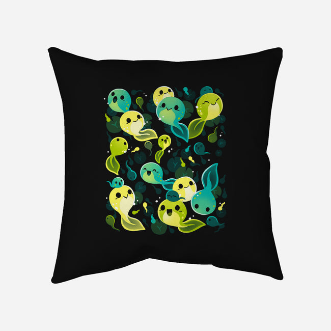 Tadpole Family-None-Removable Cover w Insert-Throw Pillow-Vallina84