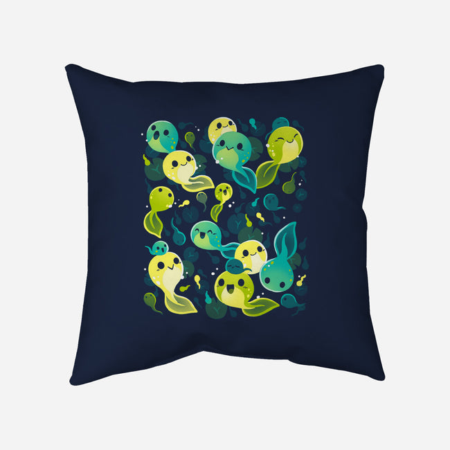 Tadpole Family-None-Removable Cover w Insert-Throw Pillow-Vallina84