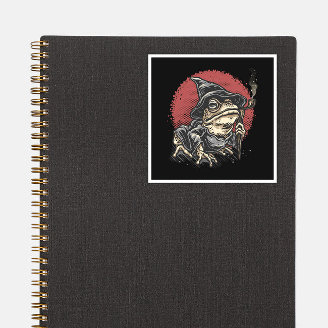 The Wizard Frog-None-Glossy-Sticker-glitchygorilla
