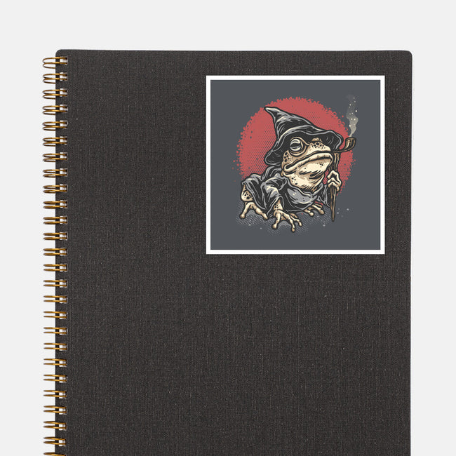 The Wizard Frog-None-Glossy-Sticker-glitchygorilla
