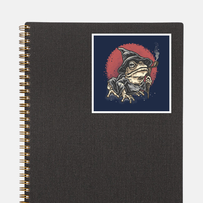 The Wizard Frog-None-Glossy-Sticker-glitchygorilla