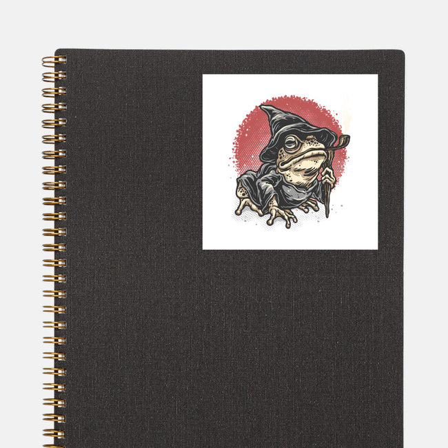 The Wizard Frog-None-Glossy-Sticker-glitchygorilla