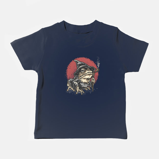 The Wizard Frog-Baby-Basic-Tee-glitchygorilla