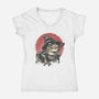 The Wizard Frog-Womens-V-Neck-Tee-glitchygorilla
