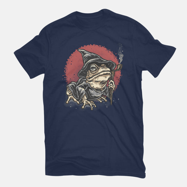 The Wizard Frog-Mens-Basic-Tee-glitchygorilla