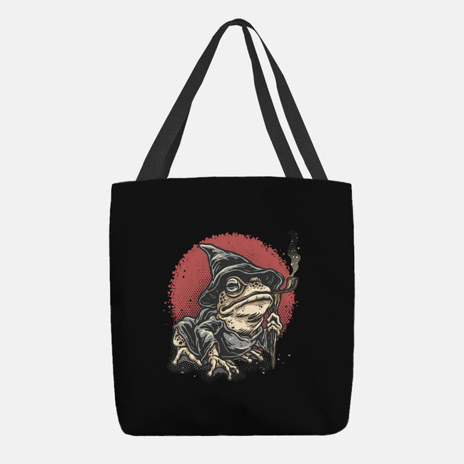 The Wizard Frog-None-Basic Tote-Bag-glitchygorilla