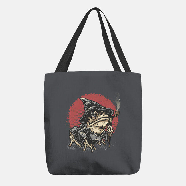 The Wizard Frog-None-Basic Tote-Bag-glitchygorilla