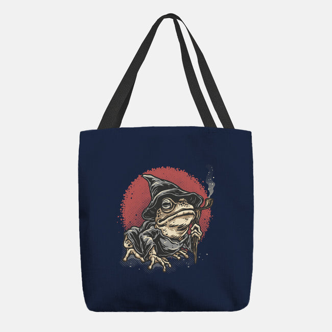 The Wizard Frog-None-Basic Tote-Bag-glitchygorilla