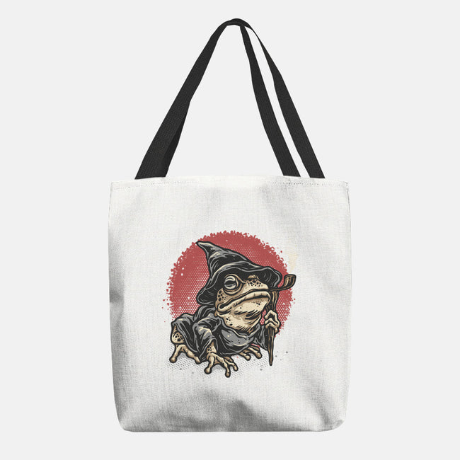 The Wizard Frog-None-Basic Tote-Bag-glitchygorilla