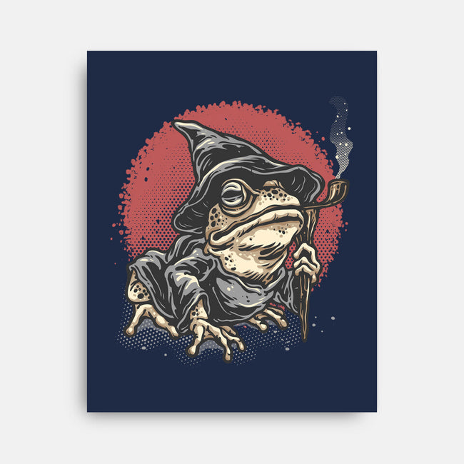 The Wizard Frog-None-Stretched-Canvas-glitchygorilla