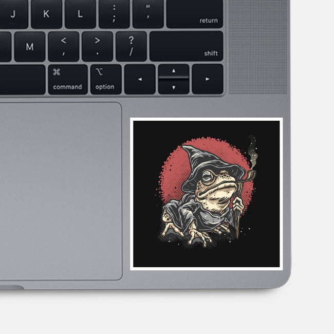 The Wizard Frog-None-Glossy-Sticker-glitchygorilla