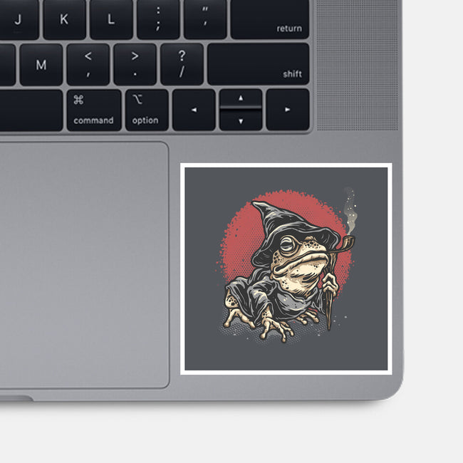 The Wizard Frog-None-Glossy-Sticker-glitchygorilla