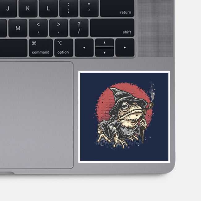 The Wizard Frog-None-Glossy-Sticker-glitchygorilla