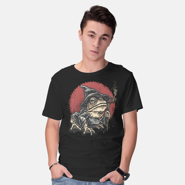 The Wizard Frog-Mens-Basic-Tee-glitchygorilla
