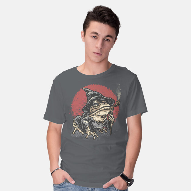 The Wizard Frog-Mens-Basic-Tee-glitchygorilla