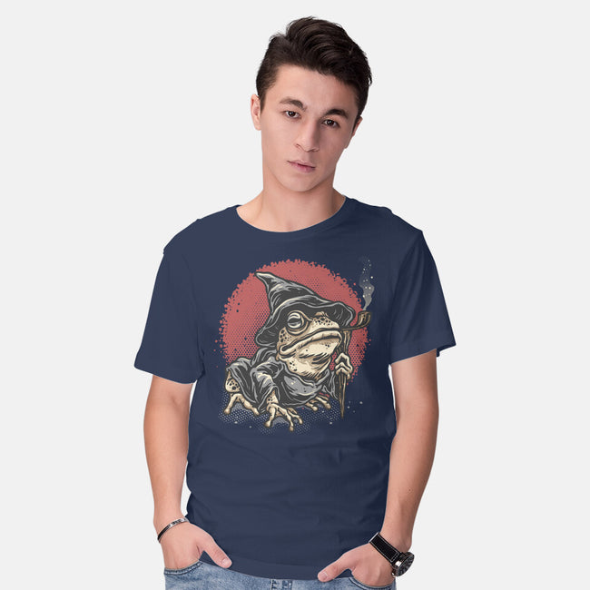 The Wizard Frog-Mens-Basic-Tee-glitchygorilla