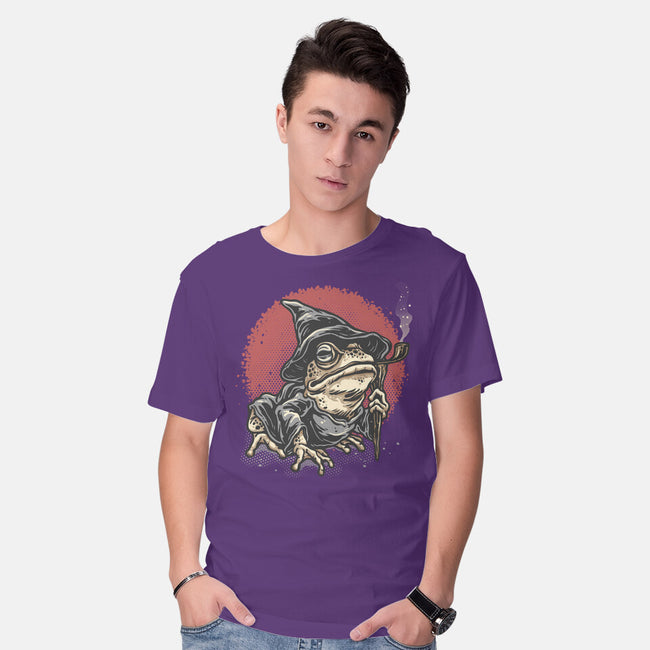 The Wizard Frog-Mens-Basic-Tee-glitchygorilla