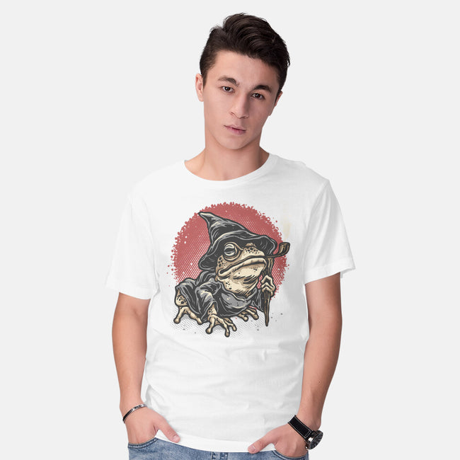 The Wizard Frog-Mens-Basic-Tee-glitchygorilla
