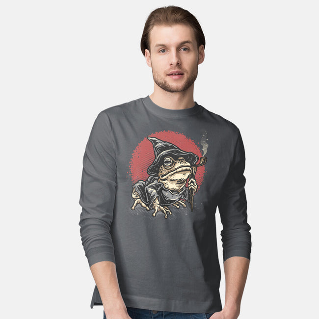 The Wizard Frog-Mens-Long Sleeved-Tee-glitchygorilla