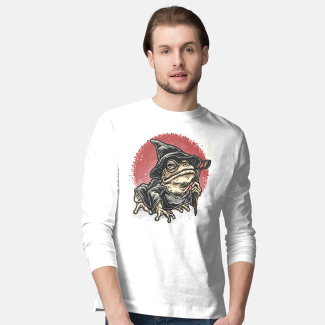 The Wizard Frog-Mens-Long Sleeved-Tee-glitchygorilla