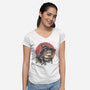 The Wizard Frog-Womens-V-Neck-Tee-glitchygorilla