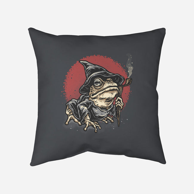 The Wizard Frog-None-Removable Cover w Insert-Throw Pillow-glitchygorilla