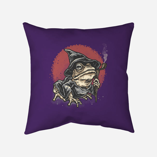 The Wizard Frog-None-Removable Cover w Insert-Throw Pillow-glitchygorilla