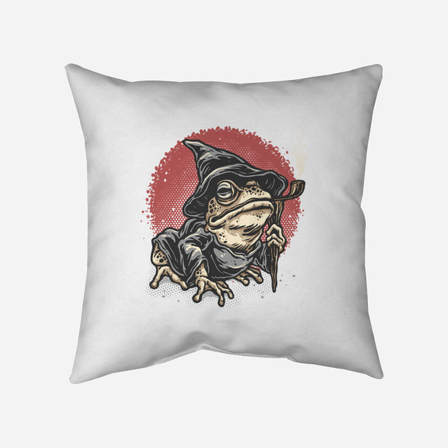 The Wizard Frog-None-Removable Cover w Insert-Throw Pillow-glitchygorilla