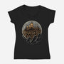 Wander Inside The Maze-Womens-V-Neck-Tee-glitchygorilla