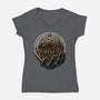Wander Inside The Maze-Womens-V-Neck-Tee-glitchygorilla