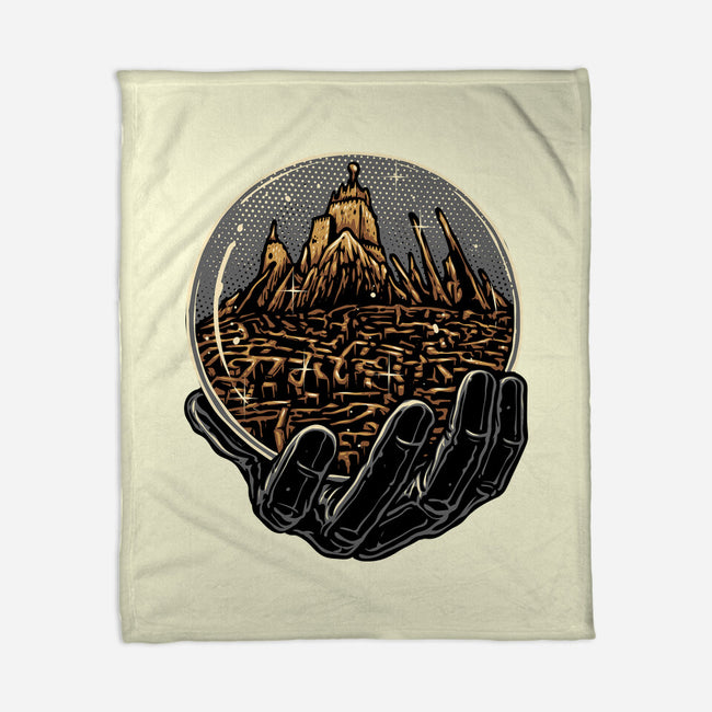 Wander Inside The Maze-None-Fleece-Blanket-glitchygorilla