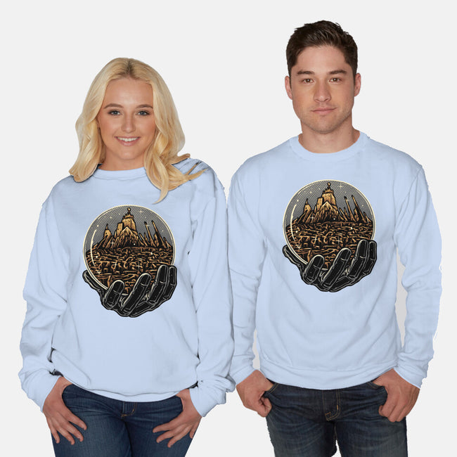 Wander Inside The Maze-Unisex-Crew Neck-Sweatshirt-glitchygorilla