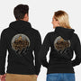 Wander Inside The Maze-Unisex-Zip-Up-Sweatshirt-glitchygorilla