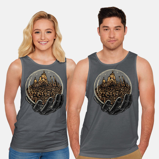 Wander Inside The Maze-Unisex-Basic-Tank-glitchygorilla