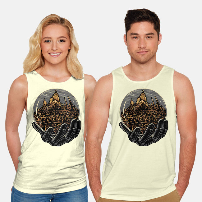 Wander Inside The Maze-Unisex-Basic-Tank-glitchygorilla