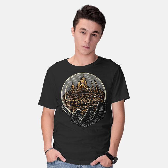 Wander Inside The Maze-Mens-Basic-Tee-glitchygorilla