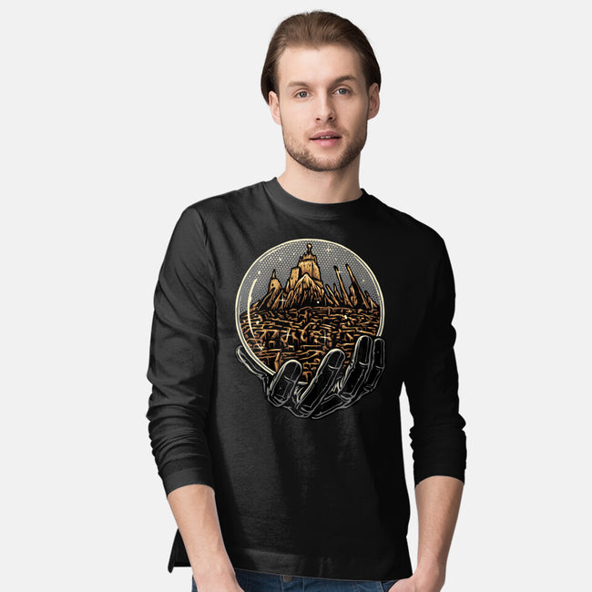 Wander Inside The Maze-Mens-Long Sleeved-Tee-glitchygorilla