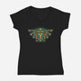 Courage To Protect The Land-Womens-V-Neck-Tee-glitchygorilla