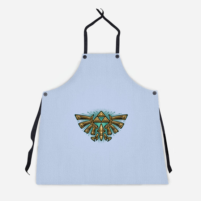 Courage To Protect The Land-Unisex-Kitchen-Apron-glitchygorilla