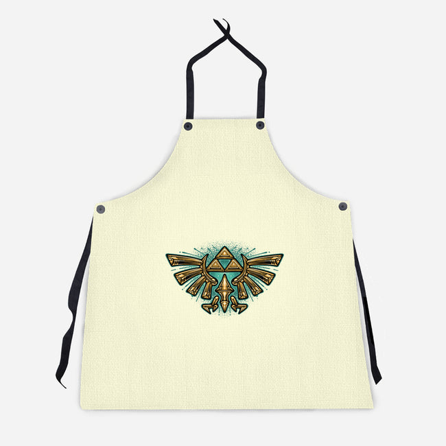 Courage To Protect The Land-Unisex-Kitchen-Apron-glitchygorilla