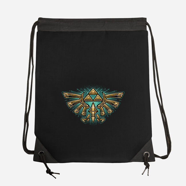 Courage To Protect The Land-None-Drawstring-Bag-glitchygorilla