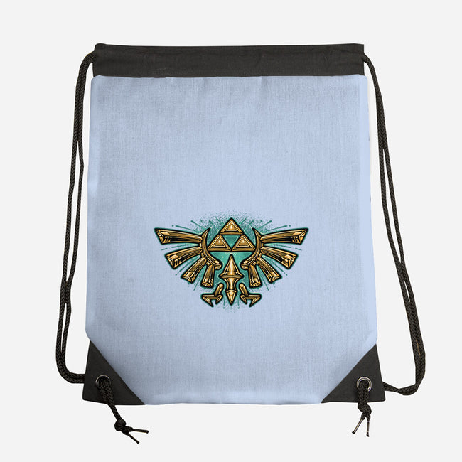 Courage To Protect The Land-None-Drawstring-Bag-glitchygorilla