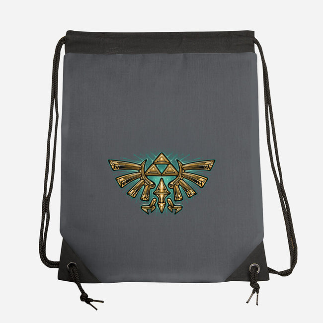 Courage To Protect The Land-None-Drawstring-Bag-glitchygorilla
