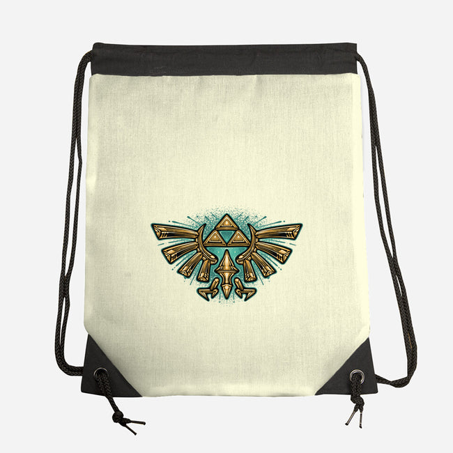Courage To Protect The Land-None-Drawstring-Bag-glitchygorilla