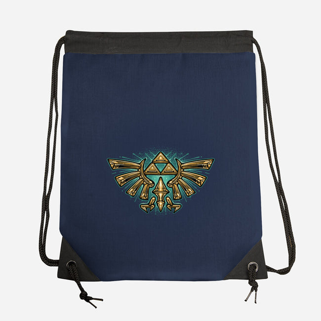 Courage To Protect The Land-None-Drawstring-Bag-glitchygorilla