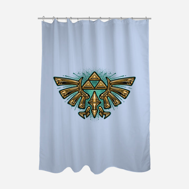 Courage To Protect The Land-None-Polyester-Shower Curtain-glitchygorilla